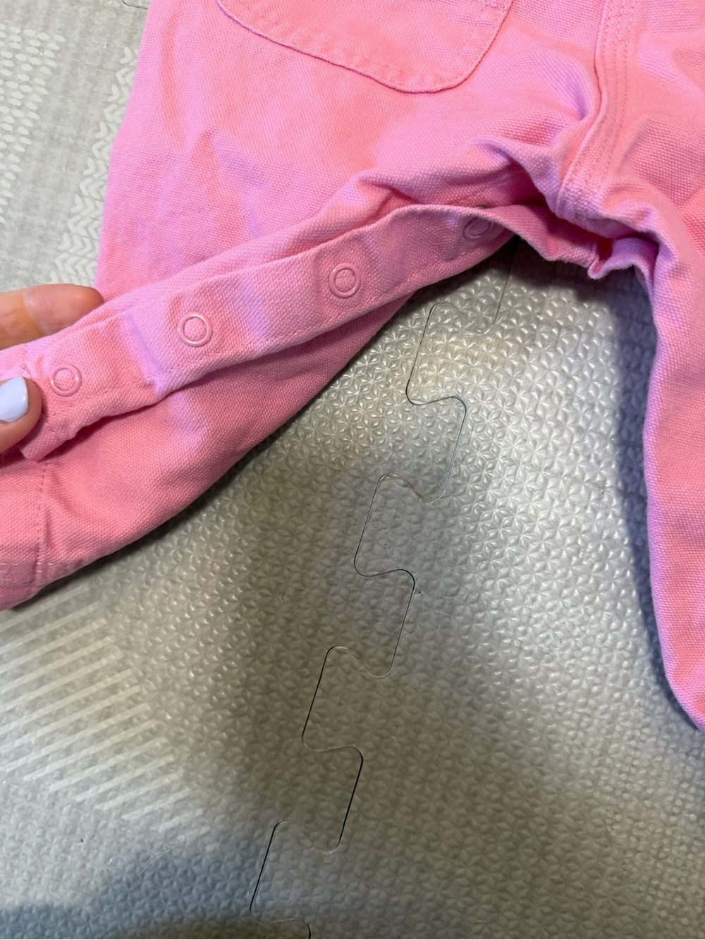 Carhartt Pink Toddler Overalls with Adjustable Straps - Picture 4 of 5